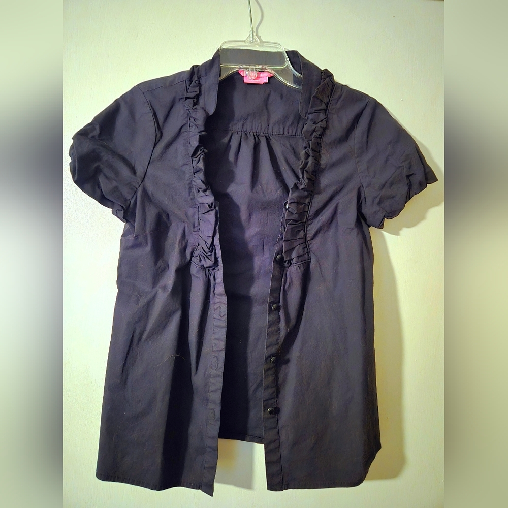 BCBGirls Black Button Down Shirt